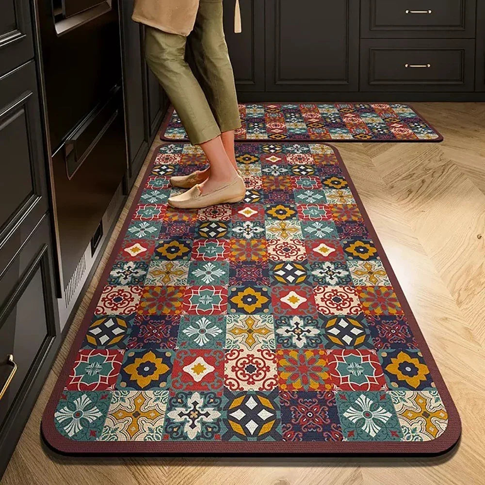 VIKAMA Kitchen Floor Mat Living Room And Bedroom Entrance Door Mat Home Decoration Laundry Room Corridor Long Small Carpet