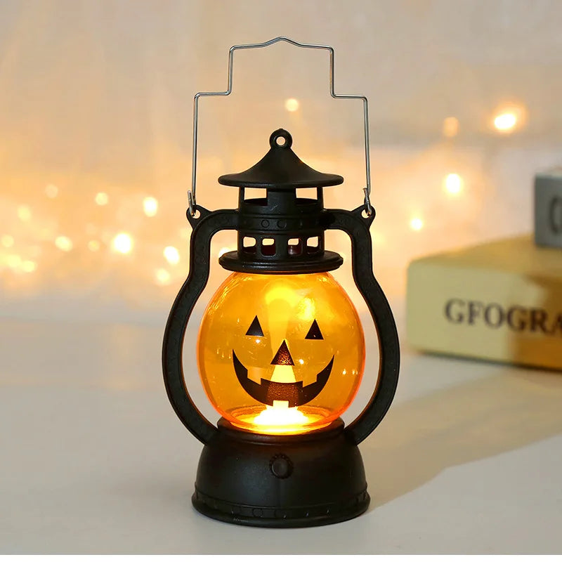 Halloween LED Hanging Pumpkin Lantern