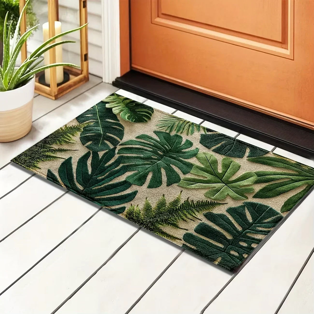 VIKAMA Colorful Flower Carpet Doormat Waterproof Door Mat Bedroom Sofa Carpet Floor Mat Soft Bedside Rugs Home Decoration
