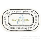 VIKAMA Simple Flowers Imitation Cashmere Toilet Mat Soft Insulation Non-Slip Entrance Carpet Balcony Mat Home Decoration