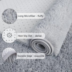VIKAMA Soft Running Rug, Plush And Fluffy Bedroom And Living Room Carpet, Nursery And Children's Room Floor Mat For Home Decor