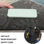 VIKAMA Welcome Printed Carpet, Durable and Washable, Crystal Velvet Home Entrance Doormat, Bedroom Entrance Mat, Home Decor