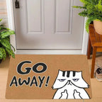 Go Away Doormat Weird Cat Rug Non-Slip All-Weather Carpet  Humorous Welcome Mat for Indoor Outdoor Entryway Home Decor  Carpet