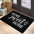VIKAMA "HOME SWEET HOME" Valentine's Day Heart-Design Welcome Door Mat, Outdoor Garden Non-Slip Carpet, Holiday Gift, Home Decor