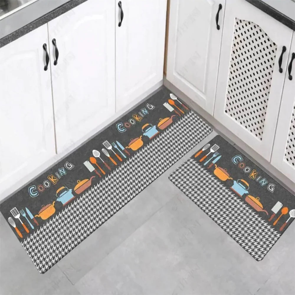 VIKAMA Kitchen Floor Mat Living Room And Bedroom Entrance Door Mat Home Decoration Laundry Room Corridor Long Small Carpet