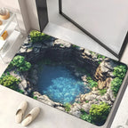Visual Illusion Hole Endless Abyss Door Mat Bedroom, Kitchen, Home Anti Slip Door Mat Creative and Fun Home Decoration Carpet