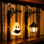 Halloween Ghost Bookshelf Lamp - Gothic LED Wall Light