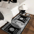 VIKAMA Creative Dollar Striped Rug, Durable and Easy-to-Clean Home Decor, Room and Living Room Decorative Floor Mat