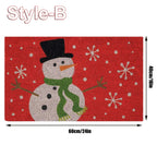 Christmas Door Mat Outdoor Welcome Mat For Front Door, Entryway Christmas Carpet, 60X40CM Inch Door Mats, Anti-Slip Rug For Home